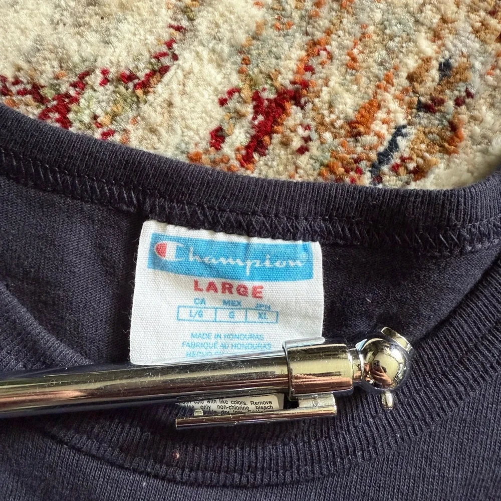 Champion Men's Navy Blue T-Shirt - Picture 3 of 3